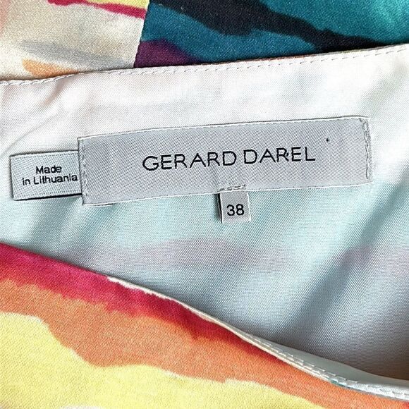 Gerard Darel Cotton Silk Blend Sleeveless Shift Dress size 38 US 6 - Picture 9 of 12